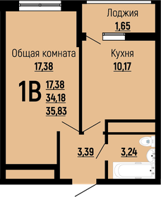36,7 м², 1-комнатная квартира 5 050 000 ₽ - изображение 70
