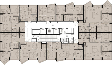 82,2 м², 3-комнатная квартира 53 244 228 ₽ - изображение 32