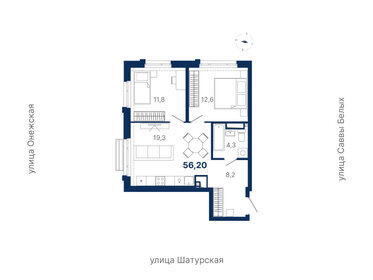 59,3 м², 2-комнатная квартира 9 476 140 ₽ - изображение 23