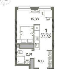 Квартира 22,8 м², студия - изображение 4