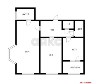 Квартира 89,6 м², 3-комнатная - изображение 1