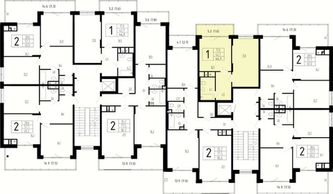 41 м², 1-комнатная квартира 7 400 000 ₽ - изображение 18