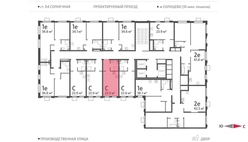 22 м², квартира-студия 8 659 750 ₽ - изображение 30