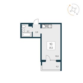 29,3 м², квартира-студия 3 200 000 ₽ - изображение 56