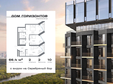 Квартира 66,4 м², 2-комнатная - изображение 1