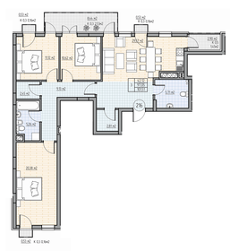 86,5 м², 3-комнатная квартира 15 276 274 ₽ - изображение 29