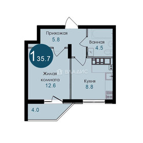 35,7 м², 1-комнатная квартира 3 850 000 ₽ - изображение 14