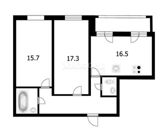 Квартира 66 м², 3-комнатная - изображение 1