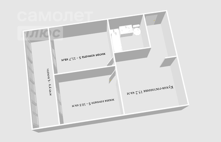 53,3 м², 3-комнатная квартира 6 050 000 ₽ - изображение 62