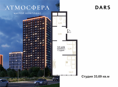 33,7 м², 1-комнатная квартира 4 042 800 ₽ - изображение 25