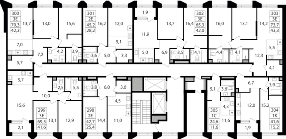 24,6 м², квартира-студия 14 044 140 ₽ - изображение 26