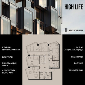 Квартира 124,8 м², 4-комнатная - изображение 1