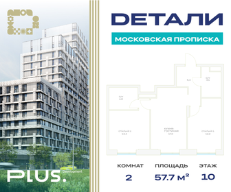 Квартира 57,7 м², 2-комнатная - изображение 1