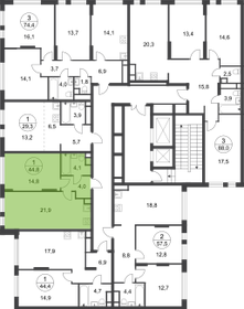 74,4 м², 3-комнатная квартира 17 800 000 ₽ - изображение 68