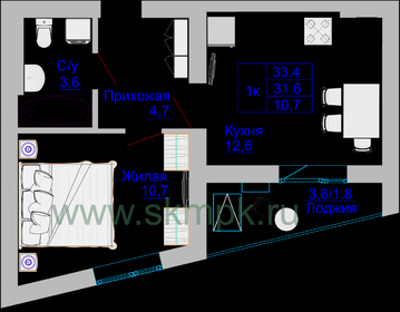 16,9 м², 1-комнатная квартира 1 900 000 ₽ - изображение 68