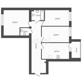 Квартира 87,6 м², 3-комнатная - изображение 3