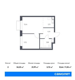 46 м², 2-комнатная квартира 3 150 000 ₽ - изображение 68