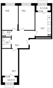 77,5 м², 3-комнатная квартира 24 358 250 ₽ - изображение 15
