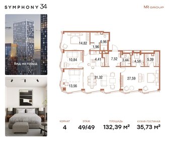 156 м², 4-комнатная квартира 97 704 448 ₽ - изображение 30