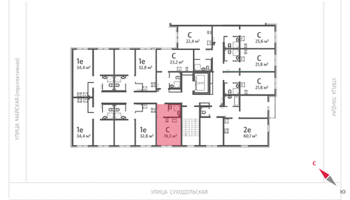 19,3 м², квартира-студия 2 592 067 ₽ - изображение 60