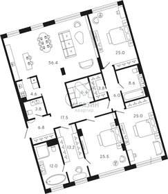 Квартира 228 м², 4-комнатные - изображение 1