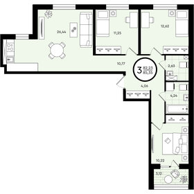 85,4 м², 3-комнатная квартира 8 934 060 ₽ - изображение 23