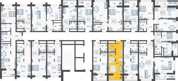 31,4 м², квартира-студия 8 200 000 ₽ - изображение 74