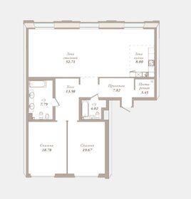 Квартира 140,2 м², 2-комнатная - изображение 1