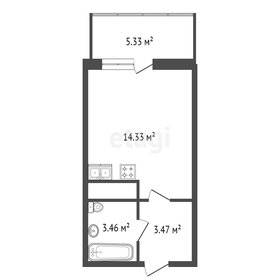 Квартира 21,3 м², студия - изображение 3