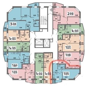 32,7 м², 1-комнатная квартира 3 400 000 ₽ - изображение 91