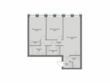 Квартира 75,2 м², 2-комнатные - изображение 1