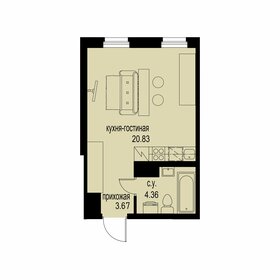 28,2 м², квартира-студия 4 653 000 ₽ - изображение 15