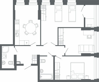 Квартира 89,3 м², 3-комнатная - изображение 1