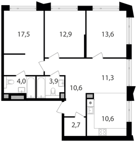 82 м², 3-комнатная квартира 33 800 000 ₽ - изображение 90