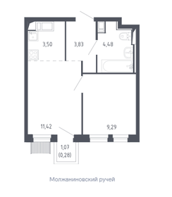 34,3 м², 1-комнатная квартира 8 100 000 ₽ - изображение 31