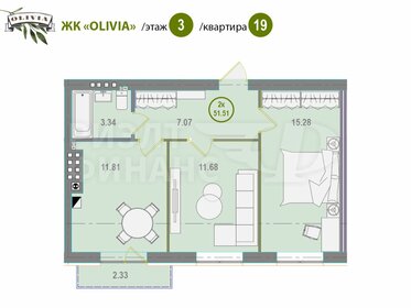 72,4 м², 3-комнатная квартира 6 369 440 ₽ - изображение 35