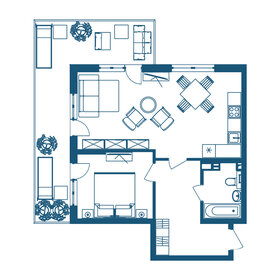 Квартира 78 м², 2-комнатные - изображение 2
