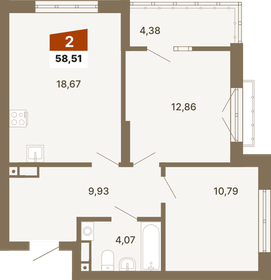 63,1 м², 2-комнатная квартира 8 840 000 ₽ - изображение 12