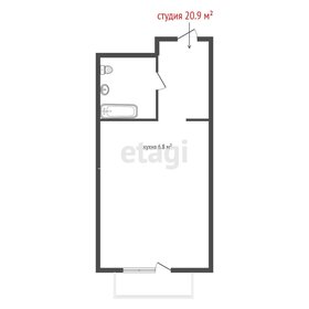 Квартира 20,9 м², студия - изображение 1