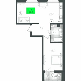 52,8 м², 1-комнатная квартира 7 000 000 ₽ - изображение 70