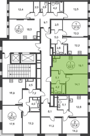 44,5 м², 1-комнатная квартира 14 999 000 ₽ - изображение 124