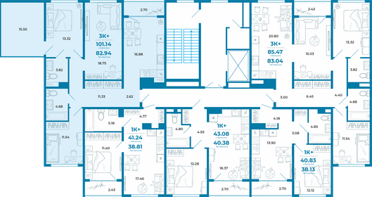 83,4 м², 3-комнатная квартира 8 510 000 ₽ - изображение 14