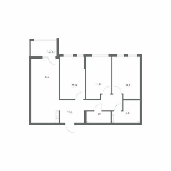 103,5 м², 3-комнатная квартира 16 042 500 ₽ - изображение 30