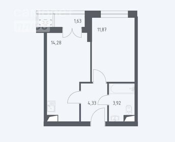 Квартира 36 м², 1-комнатные - изображение 1