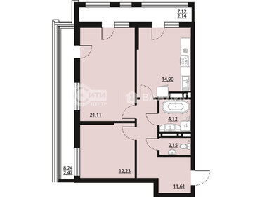 73 м², 2-комнатная квартира 12 800 000 ₽ - изображение 139