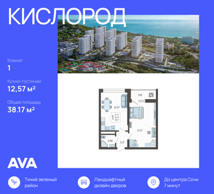 38 м², 1-комнатные апартаменты 15 500 000 ₽ - изображение 170