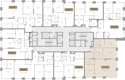 150 м², 3-комнатная квартира 130 000 000 ₽ - изображение 134