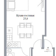 Квартира 32,6 м², студия - изображение 2