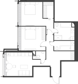 110 м², 2-комнатные апартаменты 149 000 000 ₽ - изображение 102