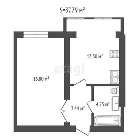 Квартира 37,8 м², 1-комнатная - изображение 1